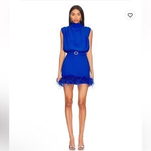 Sullivan Mini Dress in Cobalt Amanda Uprichard from revolve